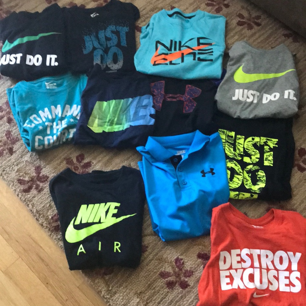 Nike and UA Short Sleeve Shirts SEPARATE OR BUNDLE